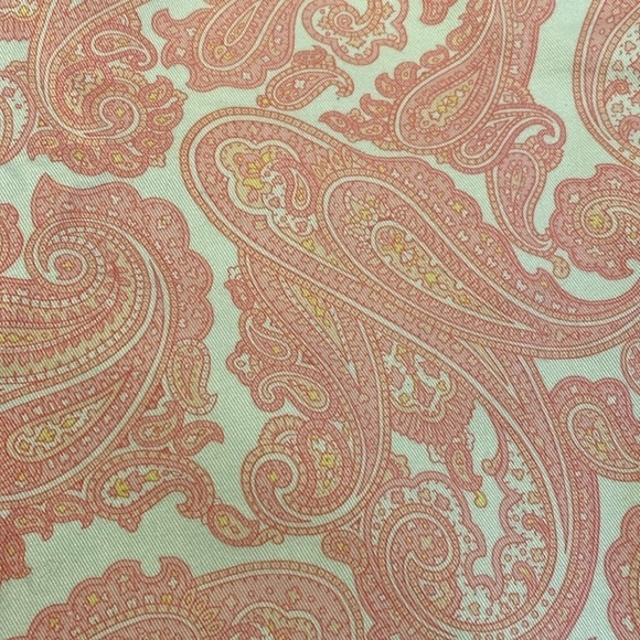 J Crew Favorite Fit VTG Pink Paisley Cotton Capri Pants Size 6 - Picture 4 of 9